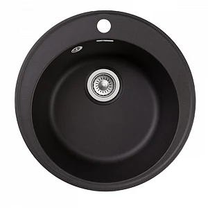 Мойка для кухни GranFest GF-Z08 ch черная 47,9*47,9