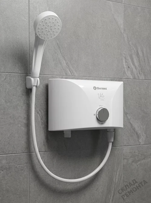 Фото Водонагреватель проточный Thermex Vetro 5500 shower – купить в Новокузнецке: цена, описание, фото. Интернет-магазин 1