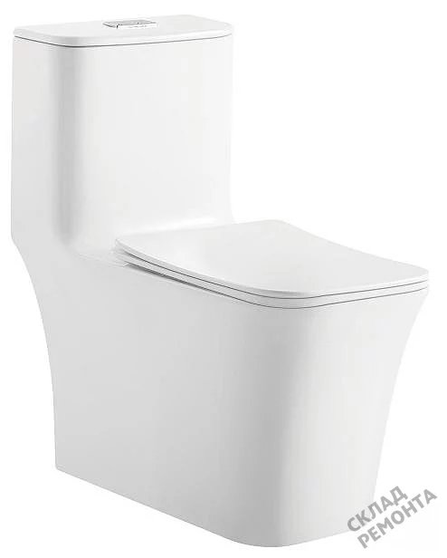 Фото Унитаз моноблок ODA Skiff-9103 безободковый купить в Новокузнецке: цена, описание, фото. Интернет-магазин 2