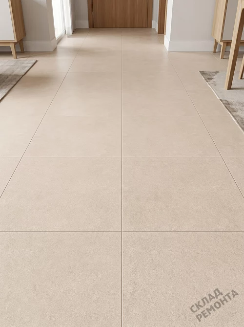 Фото Керамогранит матовый Alma Ceramica Бонд GFU6060BND40R бежевый 600*600*8,5 – купить в Новокузнецке: цена, описание, фото. Интернет-магазин 1