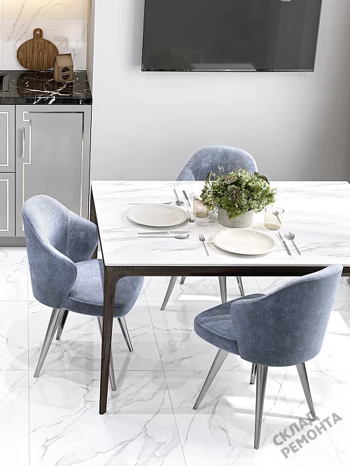 Фото Керамогранит лаппатированный Alma Ceramica Невада GFU6060NVD07L белый 600*600*9 – купить в Новокузнецке: цена, описание, фото. Интернет-магазин 1