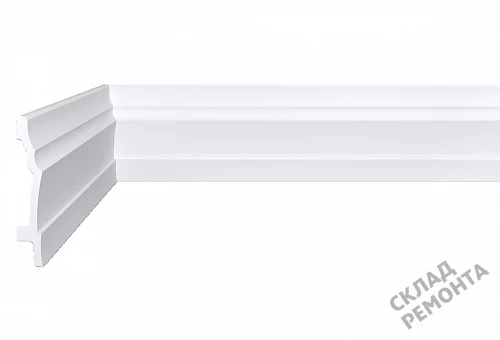 Фото Плинтус полимер Bello Deco XPS П 20 80-14 белый – купить в Новокузнецке: цена, описание, фото. Интернет-магазин 1