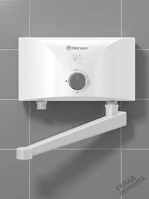 Фото Водонагреватель проточный Thermex Vetro 6500 tap л. – купить в Новокузнецке: цена, описание, фото. Интернет-магазин 1