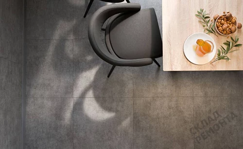 Фото Керамогранит матовый Steppe Ceramics Urban Grey серый 600*600*9 – купить в Новокузнецке: цена, описание, фото. Интернет-магазин 2