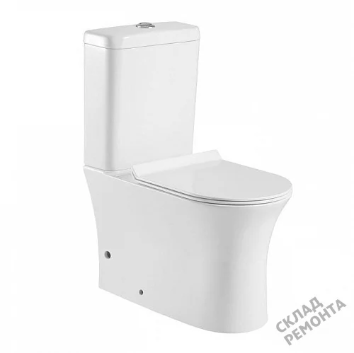 Фото Унитаз напольный Aquanet Roll-C 210764 безободковый купить в Новокузнецке: цена, описание, фото. Интернет-магазин 1