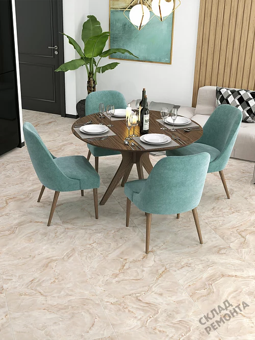 Фото Керамогранит лаппатированный Alma Ceramica Невада GFU04NVD40L бежевый 600*600*9 – купить в Новокузнецке: цена, описание, фото. Интернет-магазин 1
