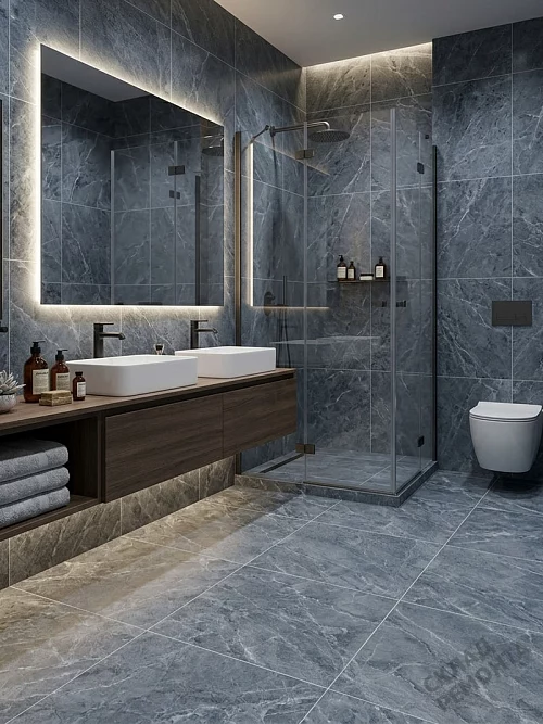 Фото Керамогранит матовый Diamond Ceramics 66N26 серый 600*600*9,5 – купить в Новокузнецке: цена, описание, фото. Интернет-магазин 1