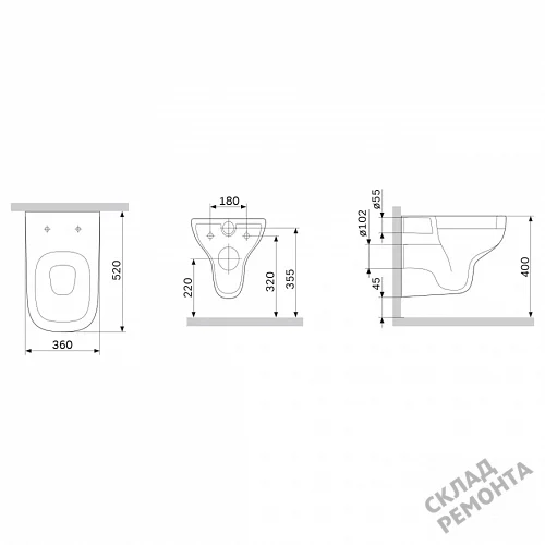 Фото Унитаз подвесной Am.Pm Spirit V2.0 C701700WH безободковый купить в Новокузнецке: цена, описание, фото. Интернет-магазин 4