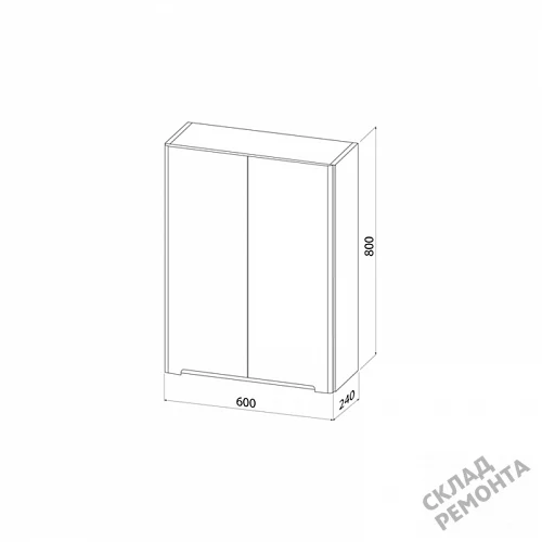 Фото Шкаф подвесной Iddis Эдифис EDI60W0i97, белый купить в Новокузнецке: цена, описание, фото. Интернет-магазин 5