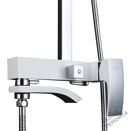 Фото Душевая система Gappo G2407-8 белый/хром купить в Новокузнецке: цена, описание, фото. Интернет-магазин 3