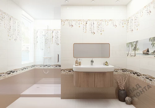 Фото Вставка Alma Ceramica Айленд DWA11ALD024 разноцветный 200*600 – купить в Новокузнецке: цена, описание, фото. Интернет-магазин 3