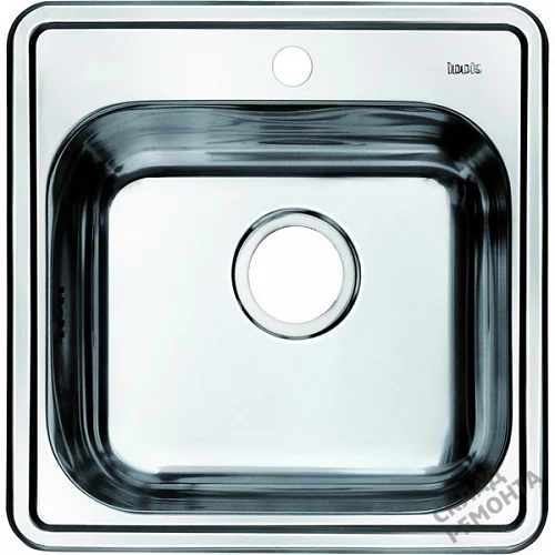 Фото Мойка для кухни Iddis Strit STR48S0i77 шелк хром 48,5*48,5 – купить в Новокузнецке: цена, описание, фото. Интернет-магазин 1