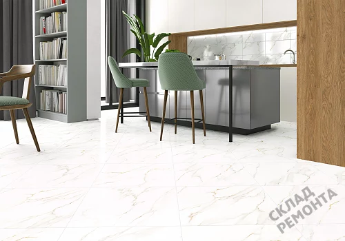 Фото Керамогранит лаппатированный Alma Ceramica Невада GFU04NVD00L белый 600*600*9 – купить в Новокузнецке: цена, описание, фото. Интернет-магазин 2