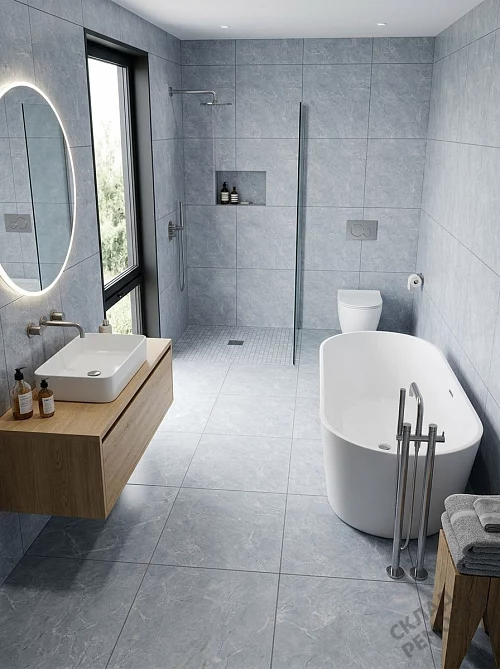 Фото Керамогранит матовый Diamond Ceramics 66N06 серый 600*600*9,5 – купить в Новокузнецке: цена, описание, фото. Интернет-магазин 1