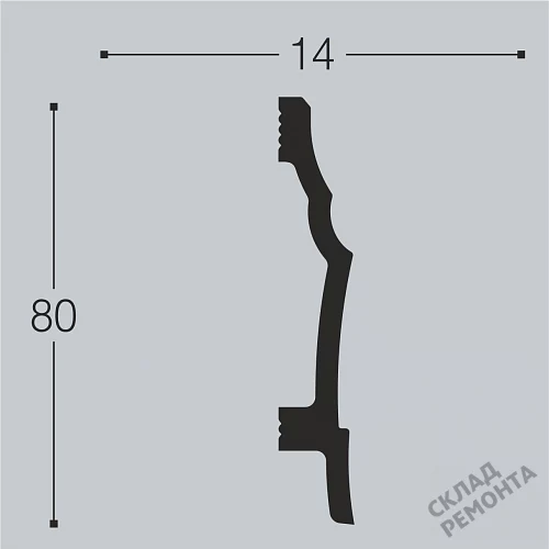 Фото Плинтус полимер Bello Deco XPS П 20 80-14 белый – купить в Новокузнецке: цена, описание, фото. Интернет-магазин 3