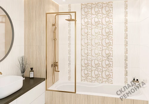 Фото Плитка настенная Alma Ceramica Плессо TWU09PLS004 коричневый 249*500 – купить в Новокузнецке: цена, описание, фото. Интернет-магазин 4