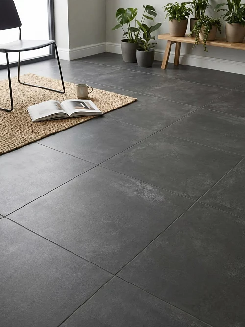 Фото Керамогранит матовый Alma Ceramica Тотем GFU6060TTM20R черный 600*600*9 – купить в Новокузнецке: цена, описание, фото. Интернет-магазин 1