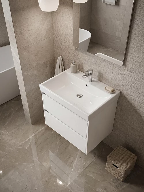 Фото Раковина на тумбу Roca One ZRU9307561, 60 см купить в Новокузнецке: цена, описание, фото. Интернет-магазин 1