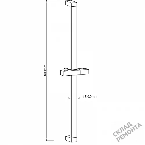 Фото Душевая стойка Melodia Luxe, Moderno MKP25003C хром купить в Новокузнецке: цена, описание, фото. Интернет-магазин 2